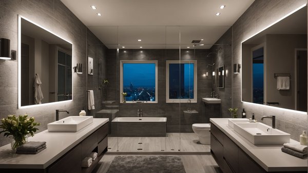 Éclairage salle de bain: solutions led élégantes et durables